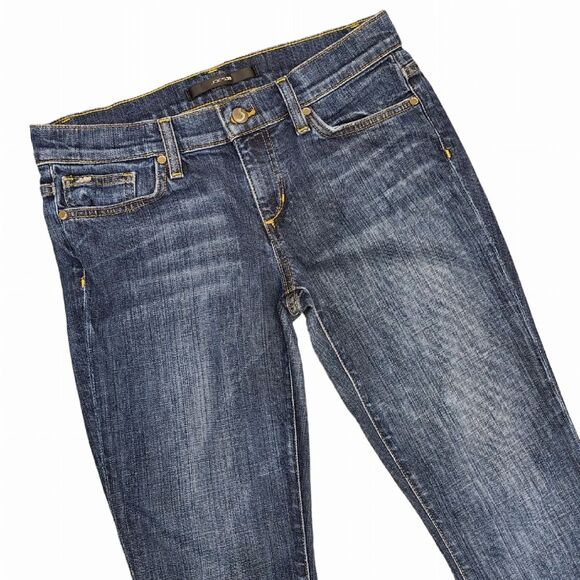 Joe's Jeans Women's 27 The Rocker Fit Burke Wash Flare Denim Jeans - Picture 2 of 16